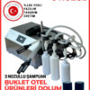Üç Nozullu Buklet Sıvı Dolum Makinası