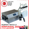 Dört Nozullu Elektirikli Oto Bakım Kimyasalları Dolum Makinesi