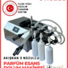 Üç Nozullu Parfüm Esans  Dolum Makinesi